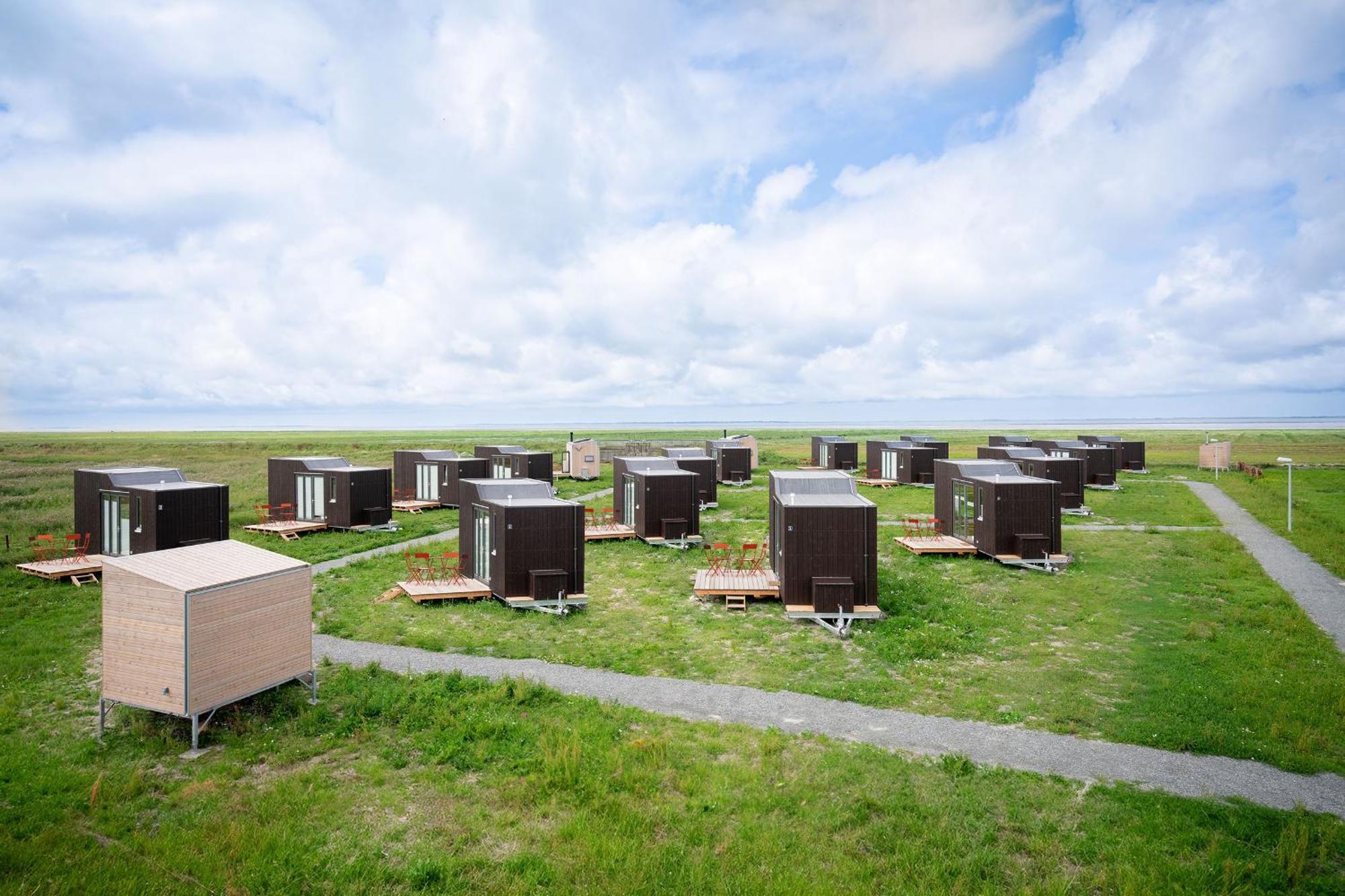 Tiny House Pioneer 18 Zur Meerseite - Green Tiny Village Harlesiel Каролинензиль Экстерьер фото